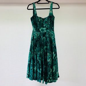 Zara Tropical Jungle Midi Dress